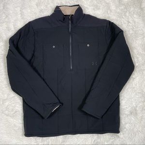 New Under Armour Men's Jacket Coldgear Quilted 1/2 Zip 1343261-001